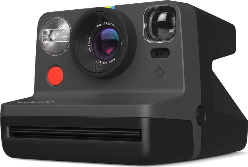 Polaroid Now Generation 2 Instant Camera, Black, Autofocus, Double Exposure, Self-Timer, USB-C Rechargeable, Compatible with i-Type and 600 Film