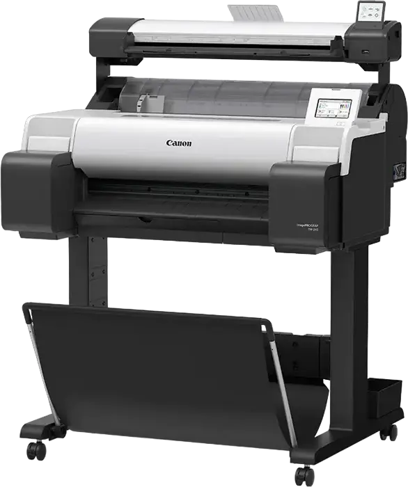 Plotter Canon imagePROGRAF TM-240 Format Mare, Maxim A1, Rezolutie 2400x1200 dpi, 5 Culori Cerneala Pigmentata, 2GB RAM, Wi-Fi, Ethernet, Argintiu