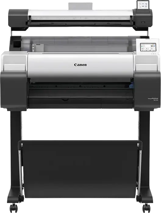 Plotter Canon imagePROGRAF TM-240 Format Mare, Maxim A1, Rezolutie 2400x1200 dpi, 5 Culori Cerneala Pigmentata, 2GB RAM, Wi-Fi, Ethernet, Argintiu