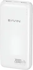 BAVIN Power Bank 20000mAh, Quick Charging, Dual USB Output, White