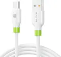 BAVIN USB-A to USB-C Charging and Data Cable, 1m, 60W, Tin-plated Copper Core, Silicone Material, White
