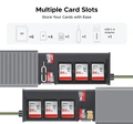 UGREEN Multi-function Card Reader Case, USB-C 5Gbps UHS-II, Aluminum & Silicone, Storage for 6 SD, 4 Micro SD, 1 Nano SIM, with USB-C to USB-A Adapter