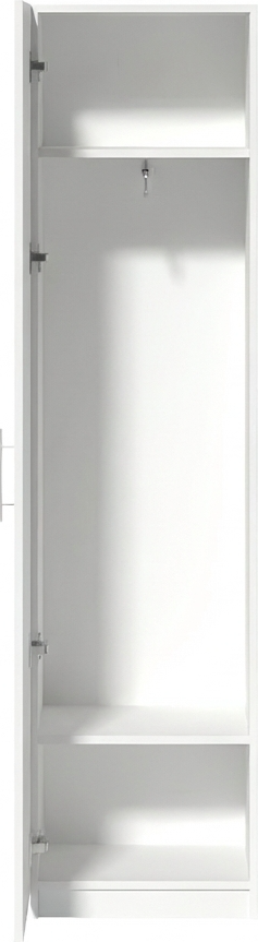 Fabrik Home Office Line No 6 Office Cabinet, White Ash, 50x200x40 cm, Dense Laminated Chipboard, Lockable Door with Key, RASTEX System, ABS Edging