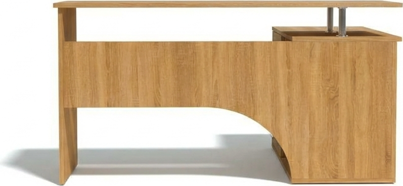 Fabrik Home Nr.1 Corner Computer Desk, Laminated PAL 18mm, 1400x1200mm, 4 Drawers and Open Shelving, Stony Oak