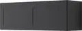 Fabrik Home VAROLA Wall-Mounted Hallway Cabinet, Loft Style, Cobalt Grey, with LED Lighting and Gas Struts, Upper Storage Unit