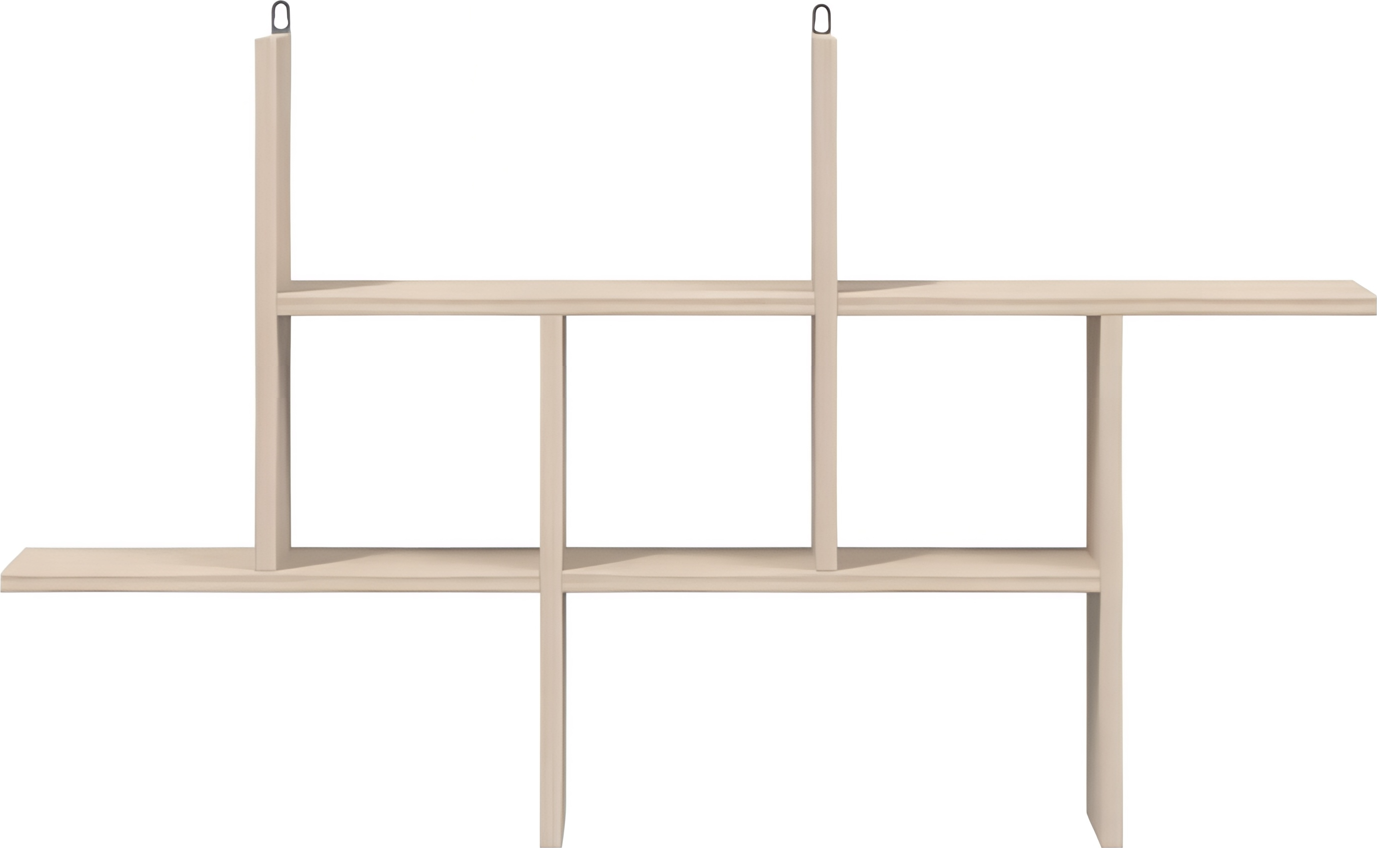 Fabrik Home Rondo Wall Shelf, Asymmetrical Geometric Design, Sonoma Oak, 1140x880x200 mm, for Living Room or Office