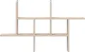 Fabrik Home Rondo Wall Shelf, Asymmetrical Geometric Design, Sonoma Oak, 1140x880x200 mm, for Living Room or Office
