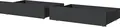 Fabrik Home Linia Under-Bed Storage Drawer with Wheels for Bed Linen, Black Ash