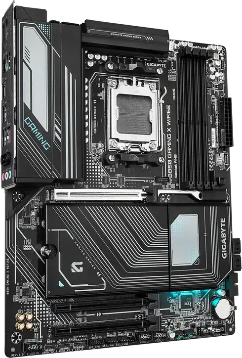 Placa de baza Gigabyte B850 GAMING X WIFI6E, Socket AM5, Chipset AMD B850, DDR5 pana la 8200MHz OC, PCIe 5.0, 3x M.2, 2.5GbE, Wi-Fi 6E, Bluetooth 5.3, ATX
