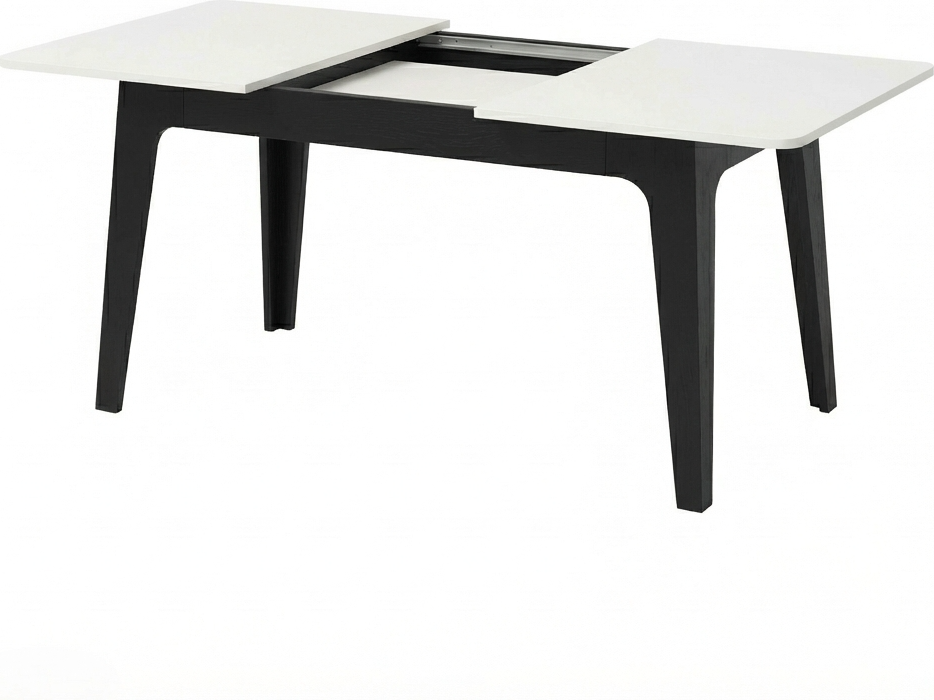 Fabrik Home Crown Extendable Dining Table, Anthracite, 1440-1950mm x 900mm x 770mm, Foldable Mechanism for 6-8 People