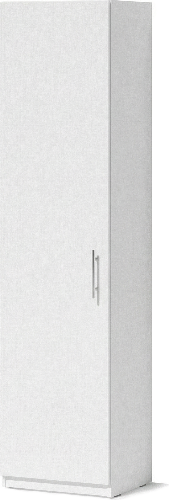 Fabrik Home Office Line 10 Office Cabinet, White Ash Particle Board PAL, 50x40x200 cm, Tall Narrow Storage Cupboard with 4 Shelves and Single Door