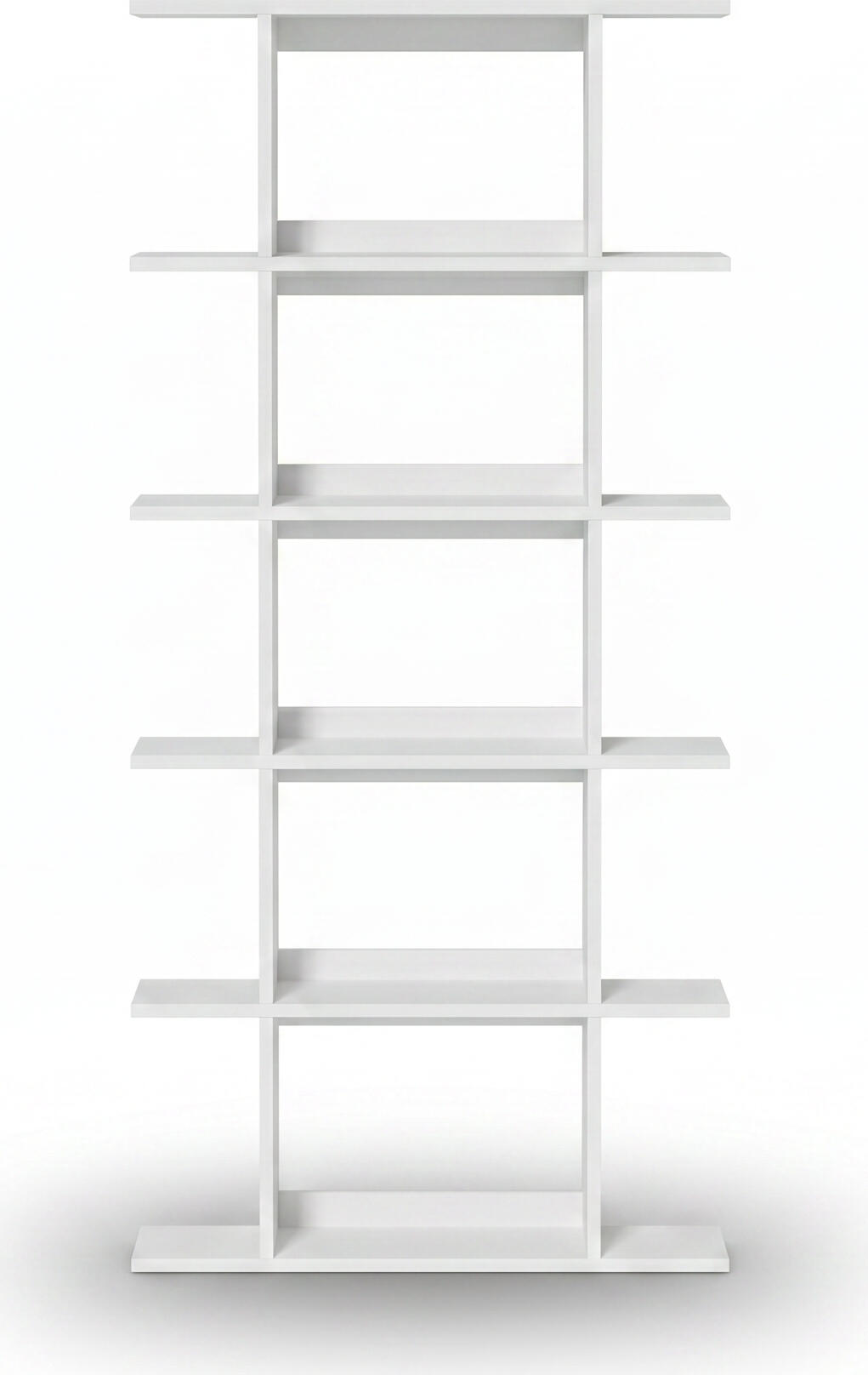 Fabrik Home Pablo High Floor Shelf, 6 Shelves, White, 800 x 1700 x 330 mm