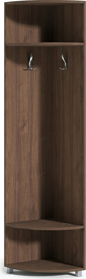 Fabrik Home Cuier Modul 1 Cuier de Colț cu Rafturi, 2000x425x425mm, cu Raft Superior, Raft Inferior și 2 Cârlige pentru Îmbrăcăminte, Hol