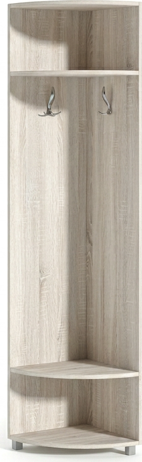 Fabrik Home Cuier Modul 1 Etajera de Colt cu Cugere, Stejar Sonoma, 2000x425x425 mm, Sistem Modular de Hol cu Conectori Rastex