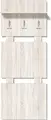 Fabrik Home Modul 8 Hall Tree Organizer, Sonoma Oak Laminated PAL, 147x60 cm, with Shelf and 3 Hooks for Hats and Umbrellas
