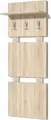 Fabrik Home Modul 8 Hall Tree Organizer, Sonoma Oak Laminated PAL, 147x60 cm, with Shelf and 3 Hooks for Hats and Umbrellas