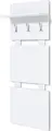 Cuier Fabrik Home Modul 8, Frasin Alb, 3 Cuigere, Raft Superior pentru Palarii si Umbrele, 600x1470x285 mm