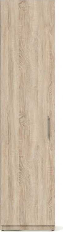 Fabrik Home Office Line 10 Office Cabinet, Sonoma Oak Particle Board PAL, 50x40x200 cm, Tall Narrow Storage Cupboard with 4 Shelves and Single Door