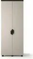 Dulap cu usi batante Fabrik Home Melburn, Culoare Casmir, Design cu doua usi, Manere si picioare negre, Latime 80 cm, 804x2090x522 mm