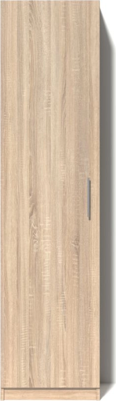 Офисный шкаф Fabrik Home Office Line No 6, Дуб Сонома, 50x200x40 см, ЛДСП, Дверца с замком и ключом, Система RASTEX, Кромка ABS