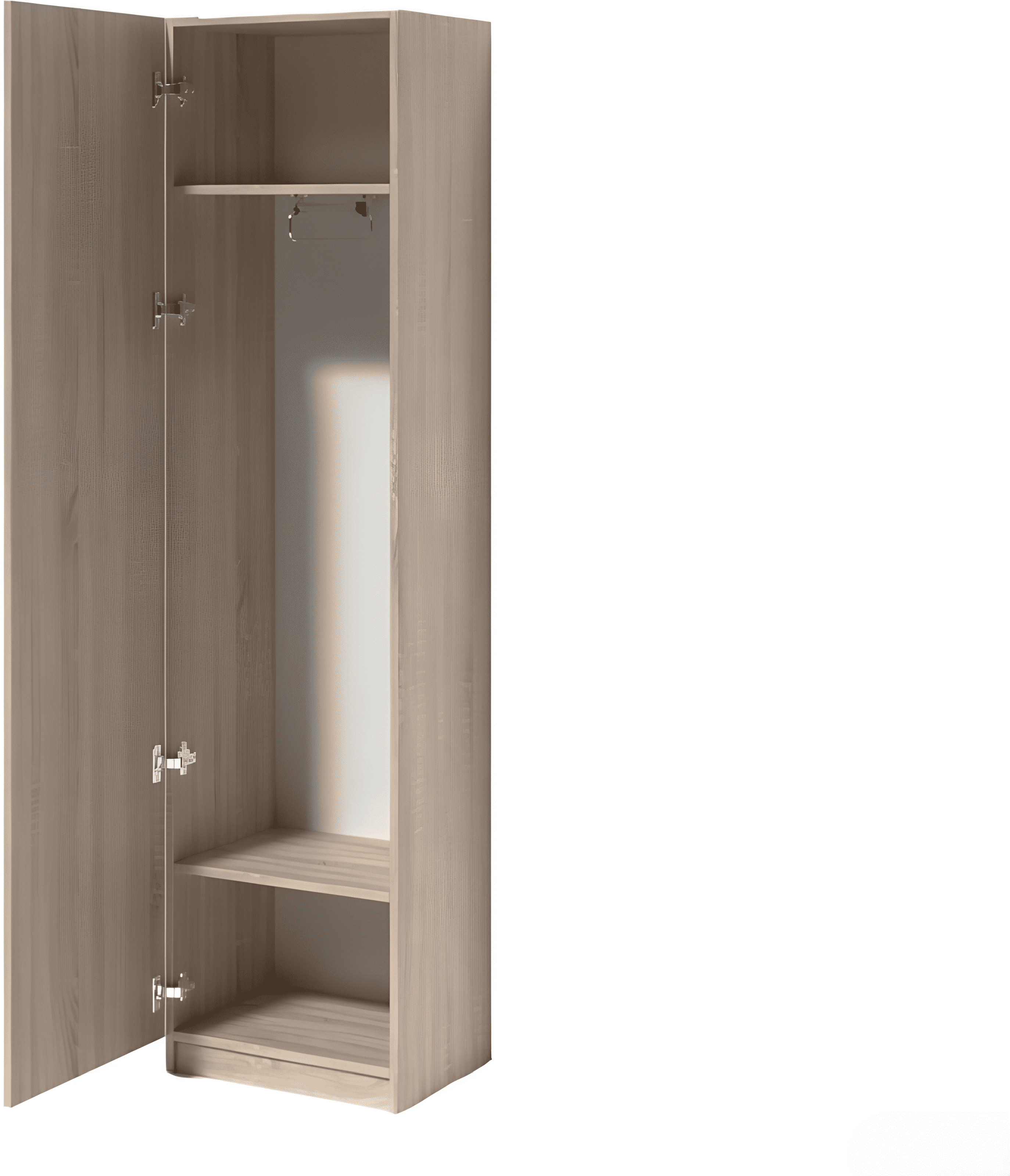 Офисный шкаф Fabrik Home Office Line No 6, Дуб Сонома, 50x200x40 см, ЛДСП, Дверца с замком и ключом, Система RASTEX, Кромка ABS