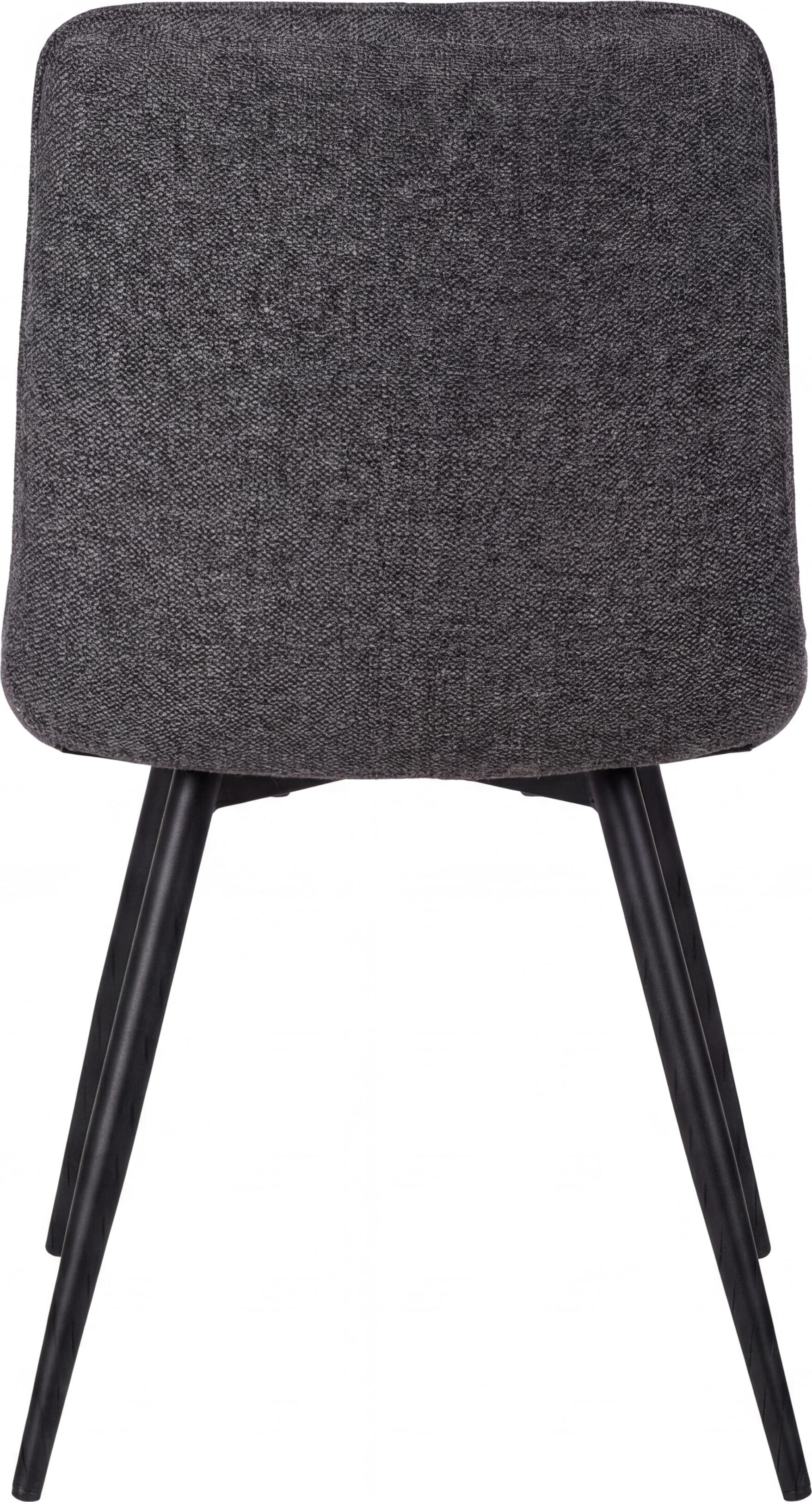 Interdepo SUN Chair, Upholstered Fabric Seat with Metal Legs, Kitchen and Living Room Chair, Black, 460x560x850 mm