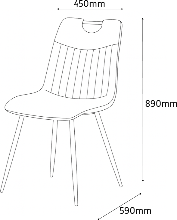 Interdepo Scaun KIP - Negru