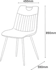 Interdepo Scaun KIP - Negru