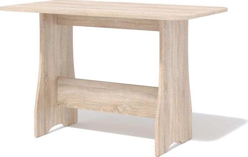 Fabrik Home Kitchen Table No.2 Noroc, Sonoma Oak, 1180x680x750 mm, Fixed Table with Rounded Corners for Compact Kitchens