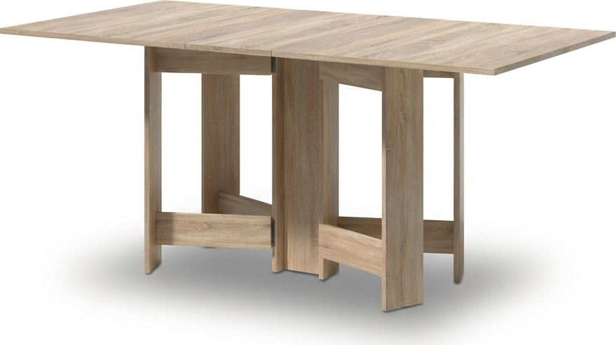 Fabrik Home HELICOPTER Extendable Folding Kitchen Table, Sonoma Oak, 170x90x75 cm, Laminated PAL 18mm, X-Shape Leg Structure for Up to 8 Persons