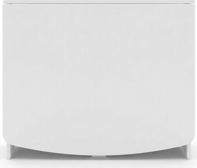 Fabrik Home HELICOPTER Folding Extendable Oval Kitchen Table, White Ash, Laminated PAL 18mm, RASTEX System, 1700x900x750 mm