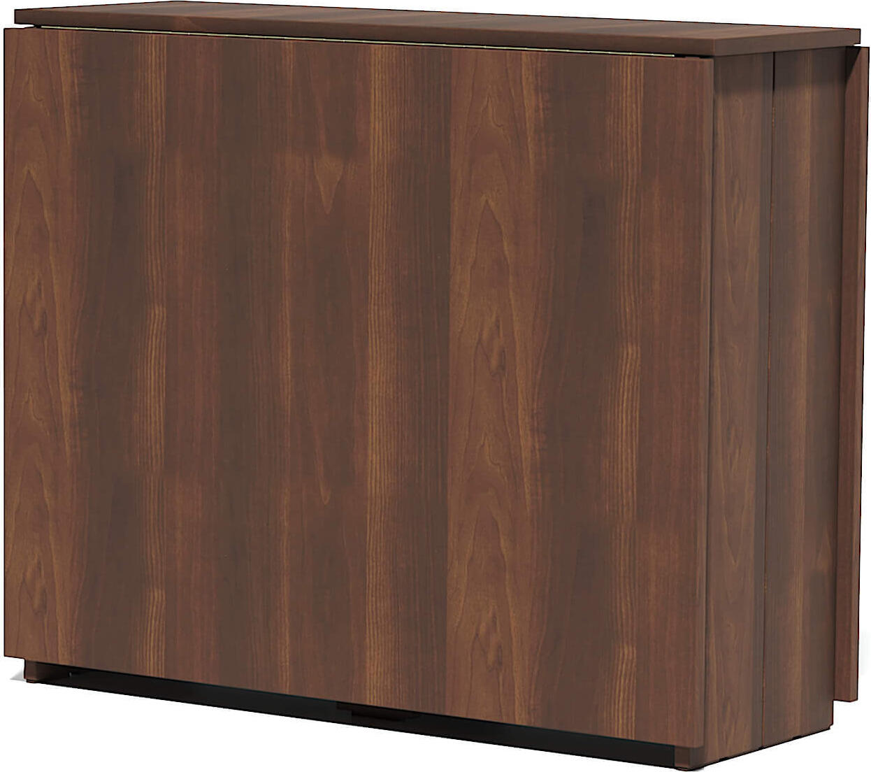 Fabrik Home Helicopter Folding Kitchen Console Table, Rectangular 18mm Laminated PAL, Dark Walnut, Extends to 170x90x75 cm, Capacity 8 People