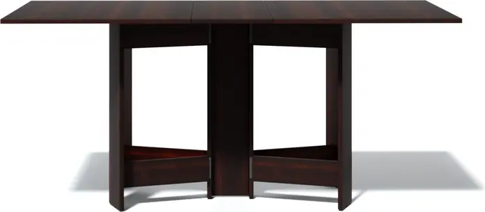 Fabrik Home Helicopter Folding Kitchen Console Table, Rectangular 18mm Laminated PAL, Dark Walnut, Extends to 170x90x75 cm, Capacity 8 People