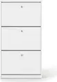 Обувница Fabrik Home, 3 откидных дверцы, вертикальный механизм открывания, Белый ясень, 600x1280x260 мм