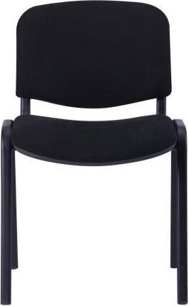 Scaun de birou universal Decoprim ISO C11, tapiterie din material textil, cadru din metal, culoare neagra, design practic si confortabil