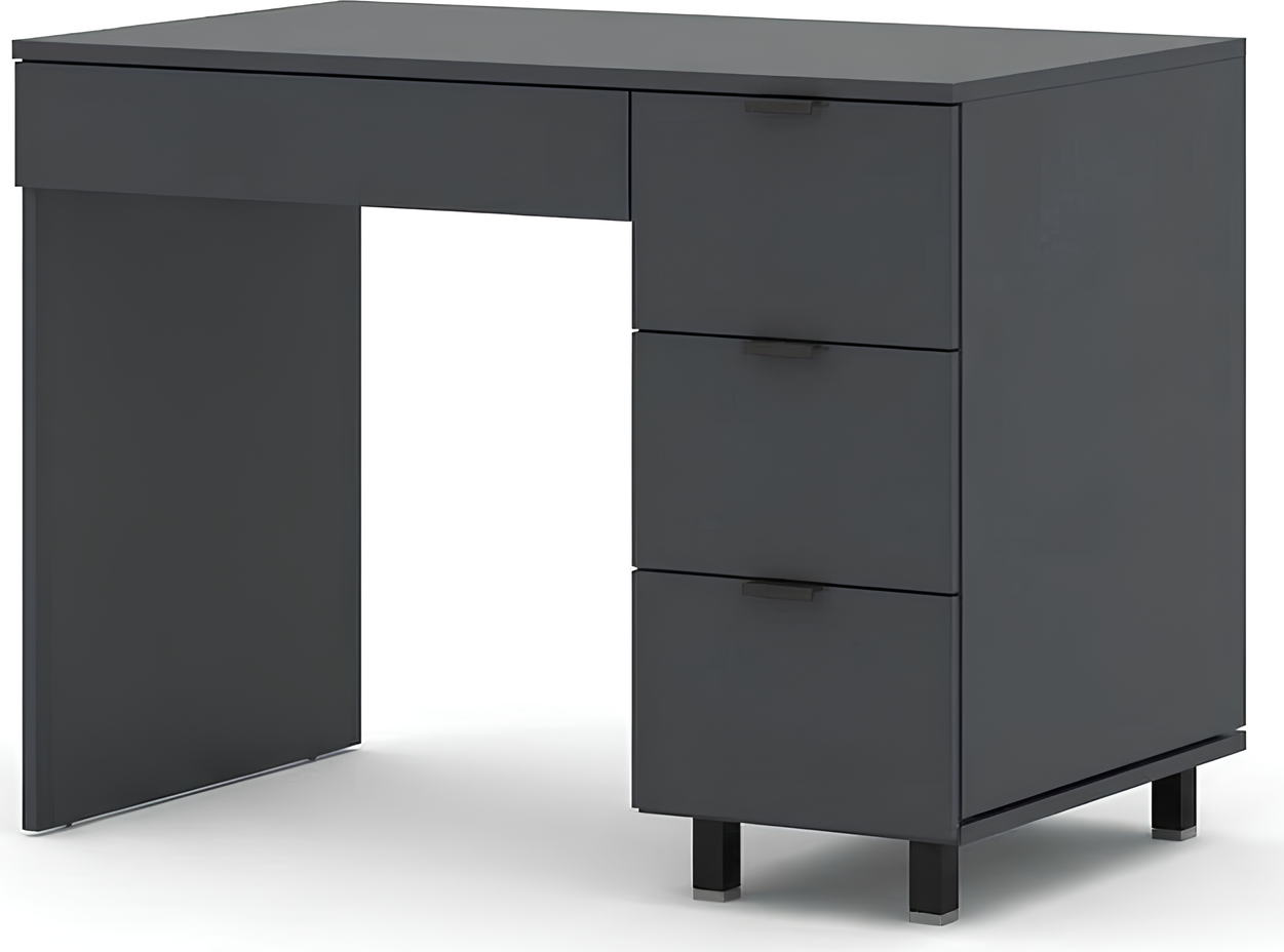 Birou Fabrik Home ARM, PAL Antracit, 1000x600x750mm, 4 Sertare cu Ghidaje cu Bilouri, Design Ergonomic si Sofisticat