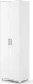 Fabrik Home Dulap Modul 2 Hallway Wardrobe, White Ash, Laminated Chipboard 18mm, 2 Doors, Clothes Rail, Hat and Shoe Shelves, 2000x600x425mm