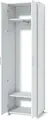 Fabrik Home Dulap Modul 2 Hallway Wardrobe, White Ash, Laminated Chipboard 18mm, 2 Doors, Clothes Rail, Hat and Shoe Shelves, 2000x600x425mm