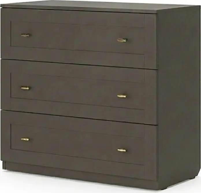 Комод Fabrik Home Mezzo, 3 ящика, материал PAL, 100x50x90 см, цвет Cobalt Grey, WP-23723