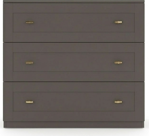 Комод Fabrik Home Mezzo, 3 ящика, материал PAL, 100x50x90 см, цвет Cobalt Grey, WP-23723