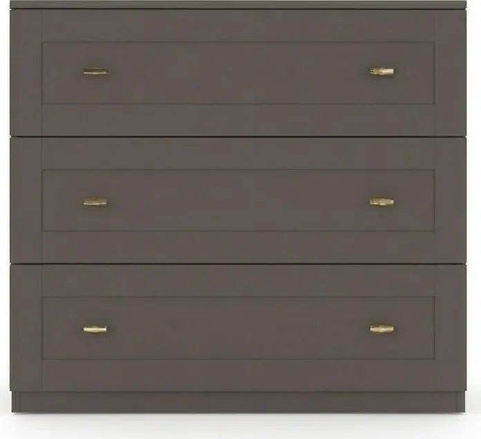 Комод Fabrik Home Mezzo, 3 ящика, материал PAL, 100x50x90 см, цвет Cobalt Grey, WP-23723