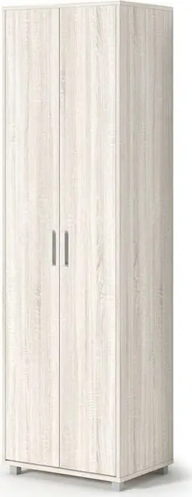 Fabrik Home Wardrobe Module No. 3, Double Hinged Door, Sonoma Oak, 600x2000x425 mm, with Extraction Bar and Top and Bottom Shelves