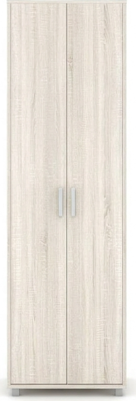 Fabrik Home Wardrobe Module No. 3, Double Hinged Door, Sonoma Oak, 600x2000x425 mm, with Extraction Bar and Top and Bottom Shelves