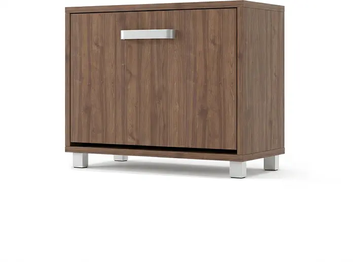 Dulap pentru incaltaminte Fabrik Home Modul No.7, Stejar Pietros, PAL laminat, 600x497x285 mm, Element de mobilier modular pentru hol cu clapeta frontala