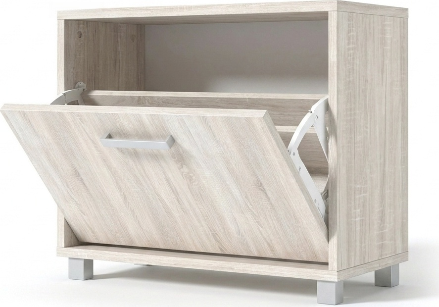 Dulap pentru incaltaminte Fabrik Home Modul No.7, Stejar Sonoma, PAL laminat, 600x497x285 mm, Element de mobilier modular pentru hol cu clapeta frontala