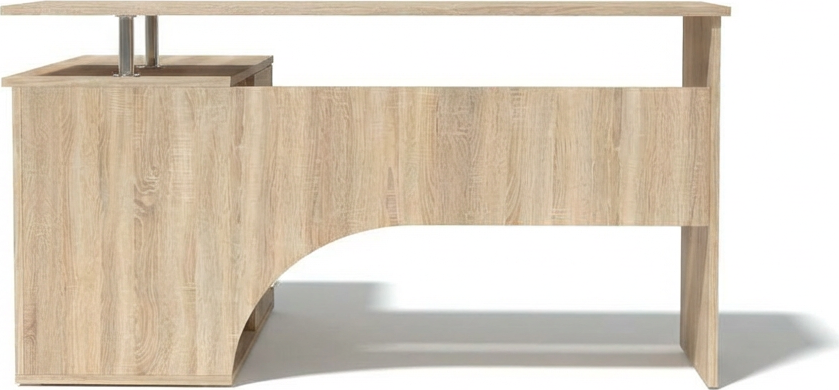 Fabrik Home Nr.1 L-Shaped Corner Computer Desk, Sonoma Oak, 1400x1200mm, Laminated PAL 18mm, 4 Drawers and Open Shelves, RASTEX Connection System