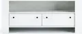 ТВ-тумба Fabrik Home Belfort, Белый ясень, Ламинированный ДСП, 120.5x42.5x50 см, 2 выдвижных ящика и 1 открытая полка, Минималистичная мебель