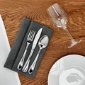 Pulsiva Marbella Table Fork Set of 12, 18/0 Chromium Stainless Steel, Mirror Polished, Rust-free and Nickel-free, 20.2 cm, Silver