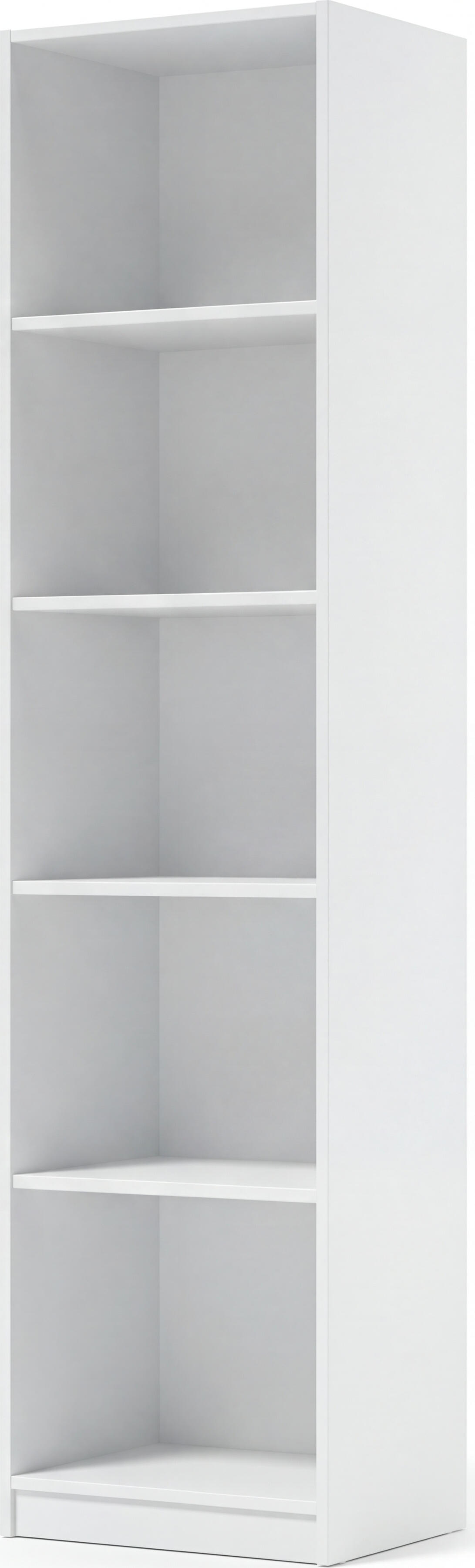 Fabrik Home Office Line No.5 Open Document Cabinet, 5 Compartments, White Ash Laminated PAL, ABS Edges, 2000x500x380 mm