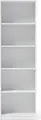 Fabrik Home Office Line No.5 Open Document Cabinet, 5 Compartments, White Ash Laminated PAL, ABS Edges, 2000x500x380 mm